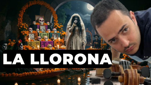 Armando de Violinea explicando cómo tocar La Llorona en el violín