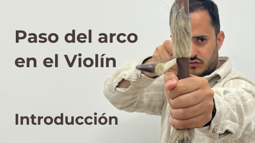 persona mirando con un arco de violín y una flecha